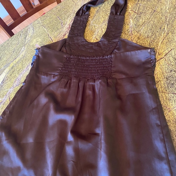 Beaded Neckline Halter Dress - Picture 3 of 5